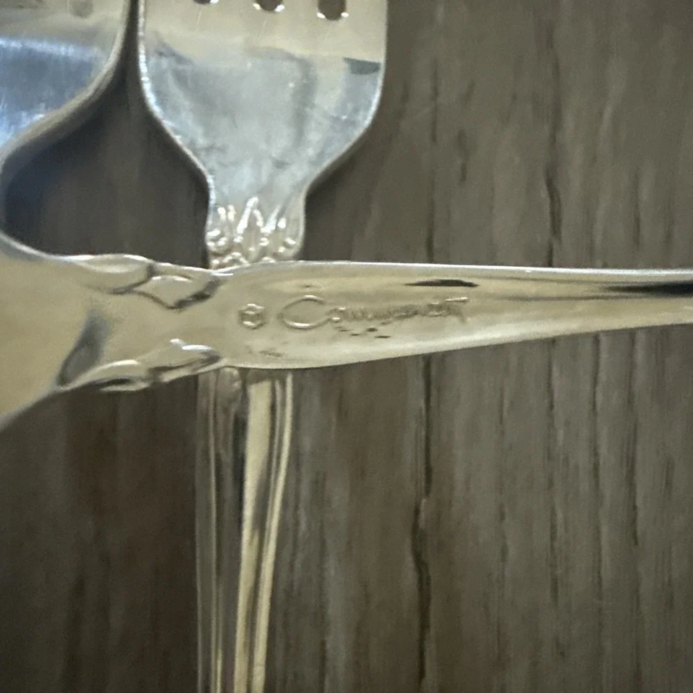 5‎ Oneida Community SILVER ARTISTRY Dinner Forks 7 1/2" Silverplate 1965 - Picture 5 of 5